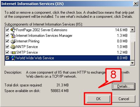 Как установить iis на windows server 2003